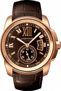 Cartier Calibre de Cartier 42 Pink Gold / Chocolate W7100007