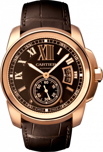 Cartier Calibre de Cartier 42 Pink Gold / Chocolate W7100007