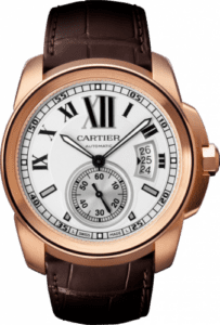 Cartier Calibre de Cartier 42 Pink Gold / Silver W7100009