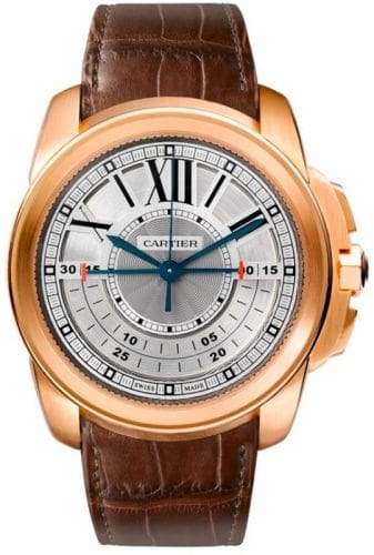 Cartier Calibre de Cartier Central Chronograph Pink Gold / Silver W7100004