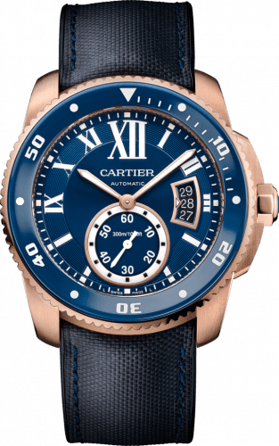 Cartier Calibre de Cartier Diver Pink Gold / Blue WGCA0009