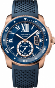 Cartier Calibre de Cartier Diver Pink Gold / Blue WGCA0010