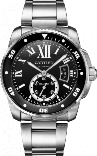 Cartier Calibre de Cartier Diver Stainless Steel / Black / Bracelet W7100057