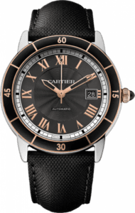 Cartier Ronde Croisière de Cartier Stainless Steel / Pink Gold /Grey W2RN0005