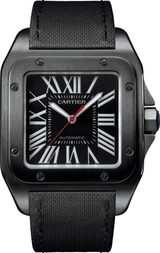 Cartier Santos 100 41.3 Carbon WSSA0006