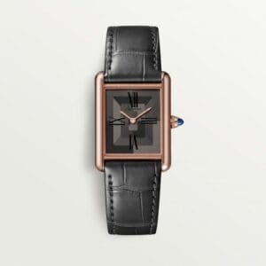 Cartier Tank Louis Cartier Large Manual Rose Gold / Grey Graphical WGTA0092