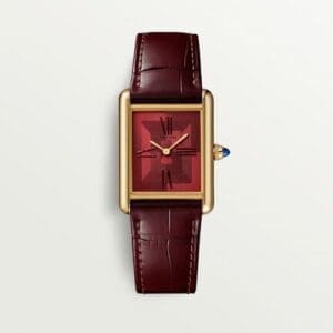 Cartier Tank Louis Cartier Large Manual Yellow Gold / Graphical Red WGTA0093