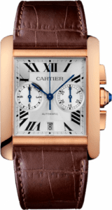 Cartier Tank MC 34.3 Chronograph Pink Gold / Silver W5330005