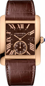 Cartier Tank MC 34.3 Pink Gold / Chocolate W5330002