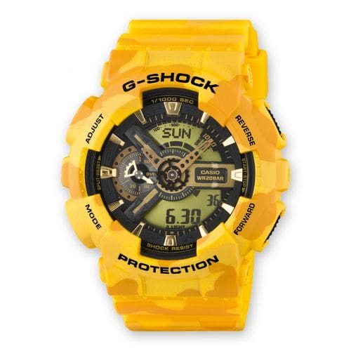 Casio GA-110CM-9A Yellow Camo GA-110CM-9A