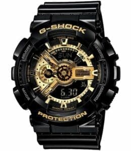 Casio GA-110GB-1A Black Gold Negative GA-110GB-1A