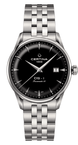 Certina DS-1 Powermatic 80 40 Stainless Steel / Black / Bracelet C029.807.11.051.00