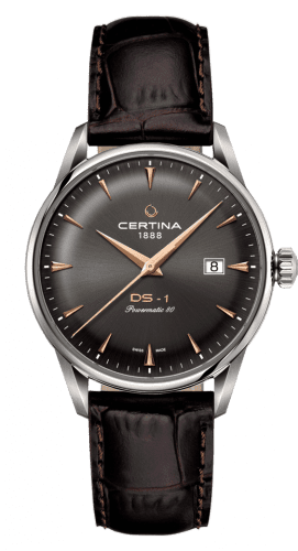 Certina DS-1 Powermatic 80 40 Stainless Steel / Grey / Strap C029.807.16.081.01