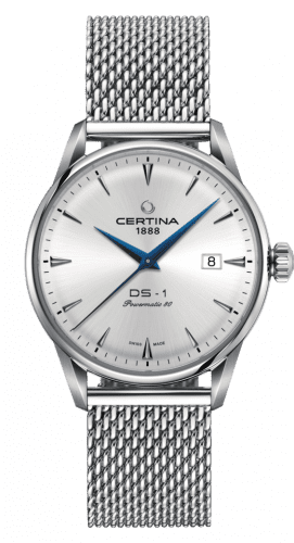 Certina DS-1 Powermatic 80 40 Stainless Steel / Silver / Milanese C029.807.11.031.02