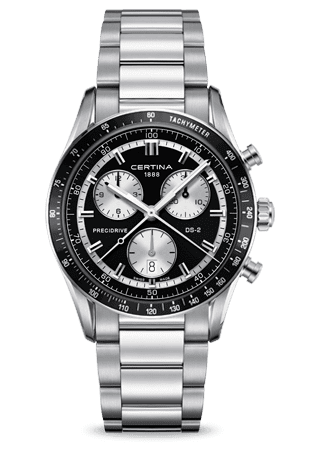 Certina DS 2 Chrono 1/100 Sec PreciDrive Inverted Panda C0244471105100