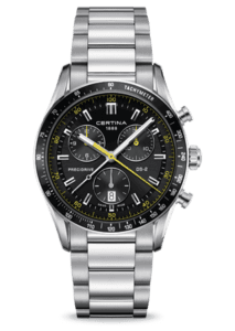 Certina DS 2 Chrono 1/100 Sec PreciDrive Yellow C0244471105101