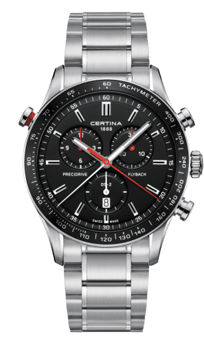 Certina DS-2 Chronograph Flyback Stainless Steel / Black / Bracelet C024.618.11.051.01