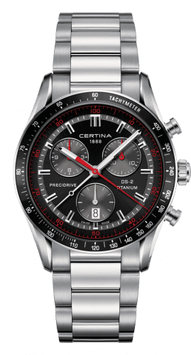 Certina DS-2 Chronograph Stainless Steel / Black / Bracelet C024.447.44.051.00