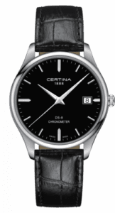 Certina DS-8 Chronometer Stainless Steel / Black / Strap C033.451.16.051.00