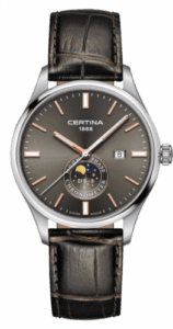 Certina DS-8 Moon Phase Stainless Steel / Anthracite / Strap C033.457.16.081.00