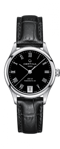 Certina DS-8 Powermatic 80 Lady Stainless Steel / Black / Strap C033.207.16.053.00