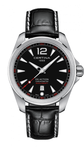 Certina DS Action 41 Quartz Stainless Steel / Black / Strap C032.851.16.057.01