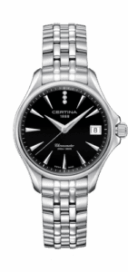 Certina DS Action Diamonds 33.8 Stainless Steel / Black C032.051.11.056.00
