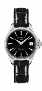 Certina DS Action Diamonds 33.8 Stainless Steel / Black / Strap C032.051.16.056.00