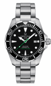 Certina DS Action Diver Powermatic 80 43 Stainless Steel / Black / Bracelet C032.407.11.051.02
