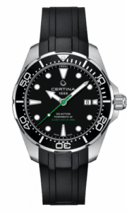 Certina DS Action Diver Powermatic 80 43 Stainless Steel / Black / Rubber C032.407.17.051.00