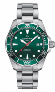 Certina DS Action Diver Powermatic 80 43 Stainless Steel / Green / Bracelet C032.407.11.091.00