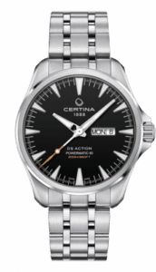 Certina DS Action Powermatic 80 Day-Date Stainless Steel / Black / Bracelet C032.430.11.051.00