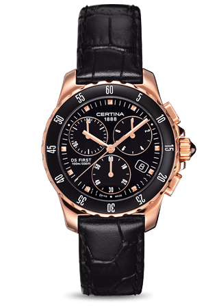Certina DS First Lady Ceramic Chrono Rose C0142173605100
