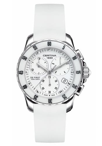 Certina DS First Lady Ceramic Chrono White C0142171701100