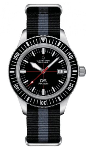 Certina DS PH200M Stainless Steel / Black / NATO C036.407.16.050.00