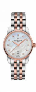 Certina DS Podium Automatic 29 Stainless Steel / Rose Gold PVD / MOP / Bracelet C001.007.22.116.00