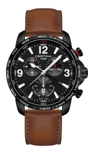 Certina DS Podium Big Size Chrono 1/100 Sec PVD C001.647.36.057.00