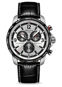 Certina DS Podium Big Size Chrono 1/100 Sec Stainless Steel / Panda C001.647.16.037.00