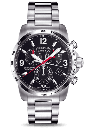 Certina DS Podium Big Size Chrono Black Bracelet C001.617.11.057.00