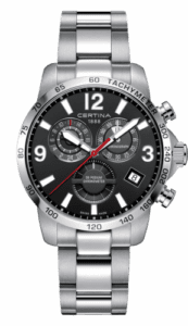 Certina DS Podium Chronograph GMT Stainless Steel / Black / Bracelet C034.654.11.057.00