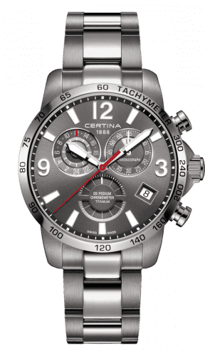 Certina DS Podium Chronograph GMT Titanium / Grey C034.654.44.087.00