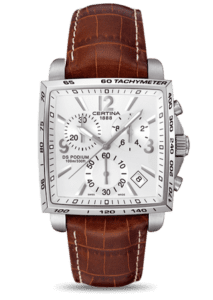 Certina DS Podium Square Chronograph Silver C0015171603701
