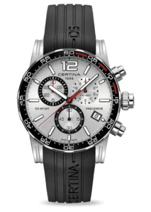 Certina DS Sport Chrono Silver Rubber C0274171703700
