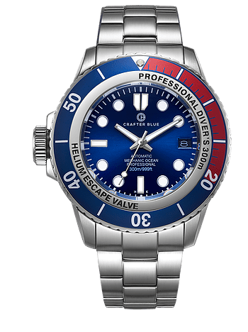 Crafter Blue Mechanic Ocean 45MM MOSS002.SB.RB MOSS002.SB.RB