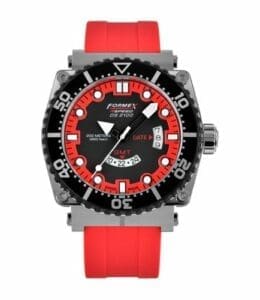 Formex Diver Quartz GMT Black - Red / Rubber 2100.3.2072.960