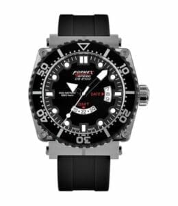 Formex Diver Quartz GMT Black / Rubber 2100.3.2022.910
