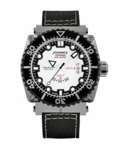 Formex Diver Quartz GMT White / Calf 2100.3.2012.213