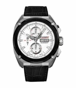 Formex Element Automatic Chronograph Ceramic Bezel / White / Croco 1200.5.8017.311