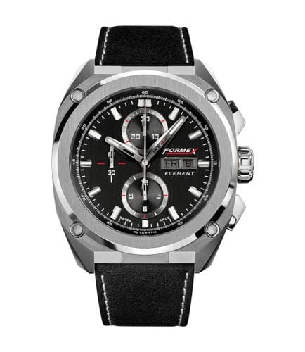 Formex Element Automatic Chronograph Full Steel / Black / Calf 1200.1.8021.322
