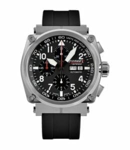 Formex Pilot Automatic Chronograph Black / Rubber 1100.1.8020.910
